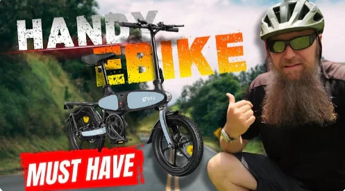 Bicicleta eléctrica plegable DYU C2 de 16 pulgadas, 250 W, alcance de 40 km 9