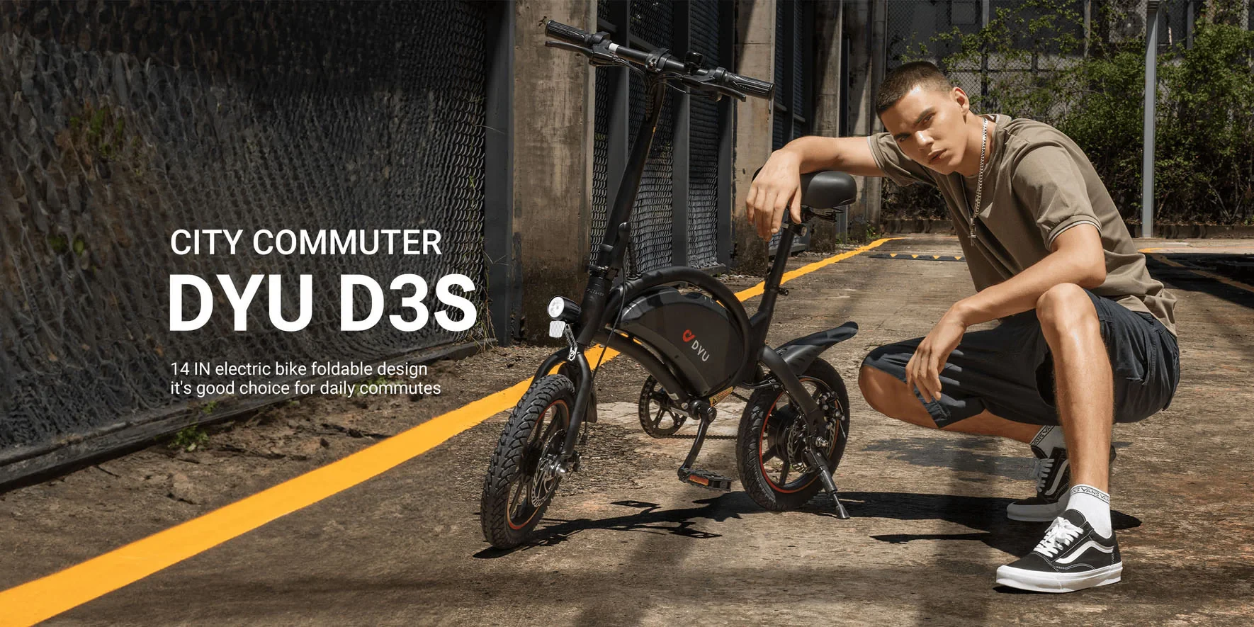 DYU D3S kompakt stadspendlare-cykel
