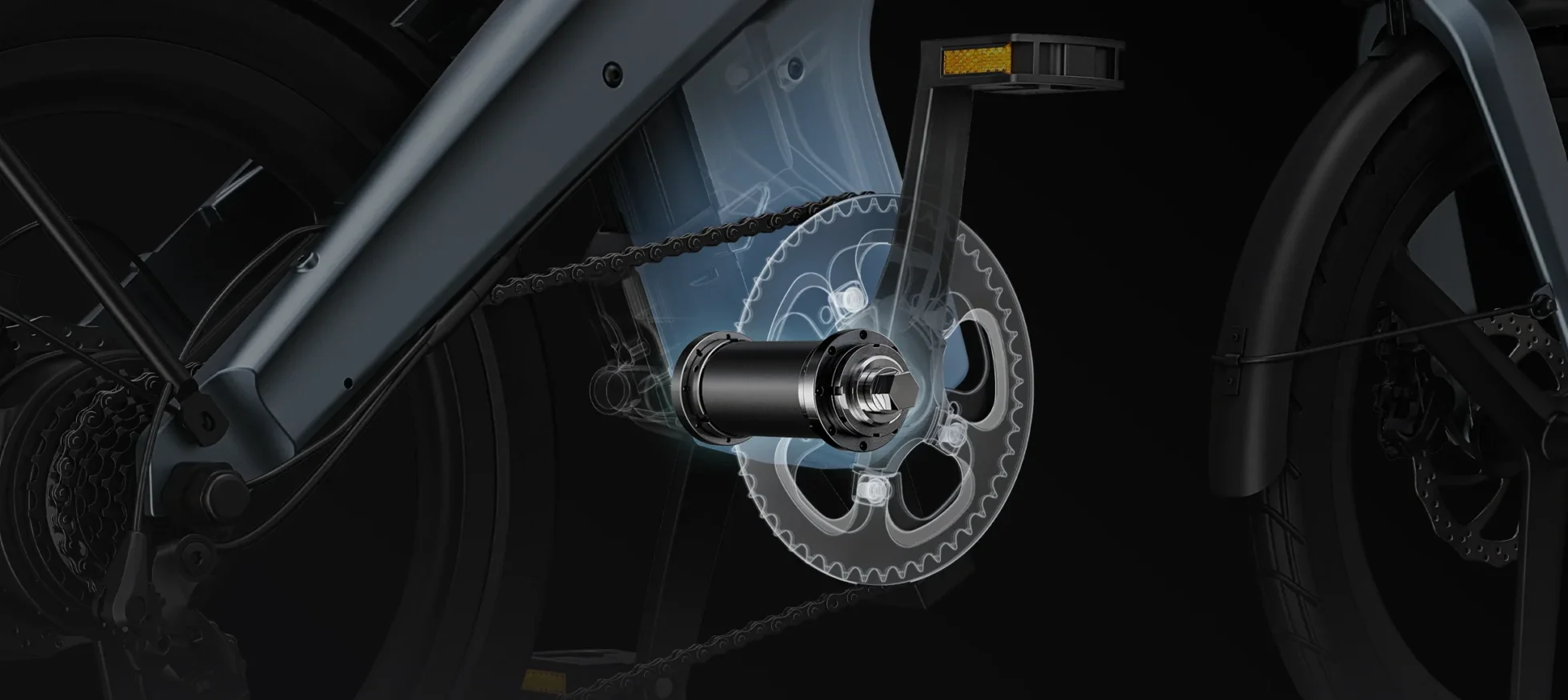Bicicleta elétrica dobrável DYU T1 20 ″, 250 W, leve 1